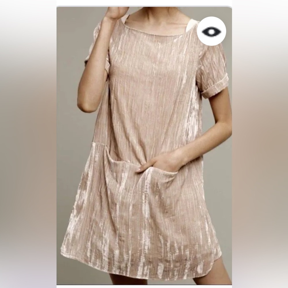 Anthropologie velvet dress